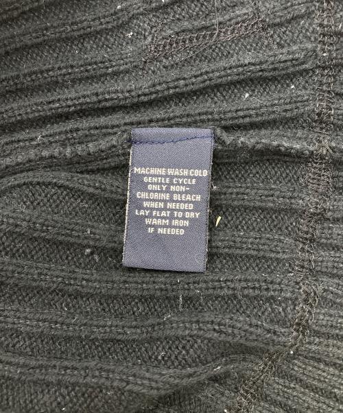POLO JEANS（ポロジーンズ）POLO JEANS (ポロジーンズ) ワッペンリブニット ブラック サイズ:Mの古着・服飾アイテム