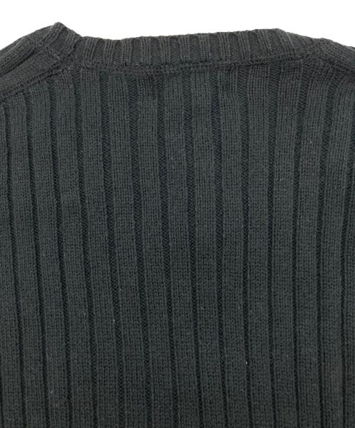 POLO JEANS（ポロジーンズ）POLO JEANS (ポロジーンズ) ワッペンリブニット ブラック サイズ:Mの古着・服飾アイテム