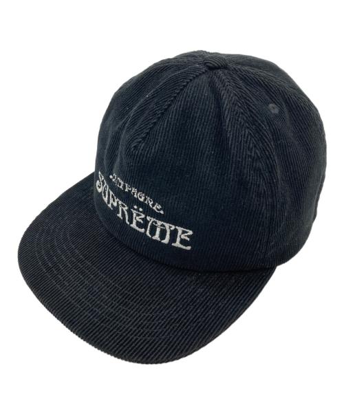 SUPREME（シュプリーム）Supreme (シュプリーム) 24SS Champagne Corduroy 5-Panel Cap ブラックの古着・服飾アイテム