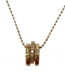 23区（ニジュウサンク）の古着「3連サークルダイヤネックレス/0.04ｶﾗｯﾄ/18Ｋ/2.8ｇ」