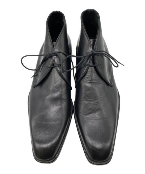 BARNEYS NEWYORK（バーニーズ・ニューヨーク）BARNEYS NEWYORK (バーニーズ・ニューヨーク) チャッカーブーツ ブラック サイズ:42　1/2の古着・服飾アイテム