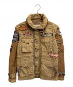 AVIREXアヴィレックス）の古着「WAPPEN FIELD JACKET」｜ブラウン