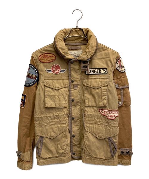 AVIREX（アヴィレックス）AVIREX (アヴィレックス) WAPPEN FIELD JACKET ブラウン サイズ:Mの古着・服飾アイテム