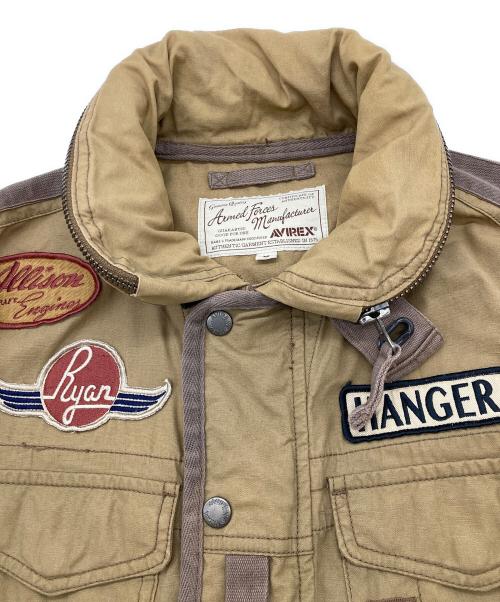 AVIREX（アヴィレックス）AVIREX (アヴィレックス) WAPPEN FIELD JACKET ブラウン サイズ:Mの古着・服飾アイテム