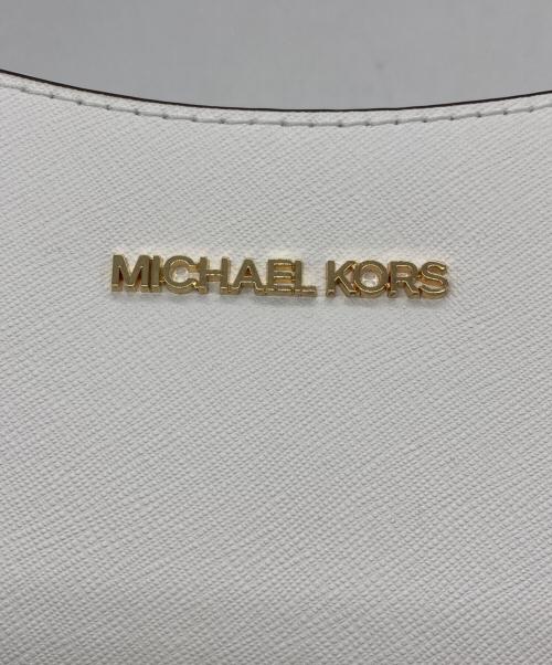 MICHAEL KORS（マイケル・コース）MICHAEL KORS (マイケル・コース) トートバッグ ホワイトの古着・服飾アイテム