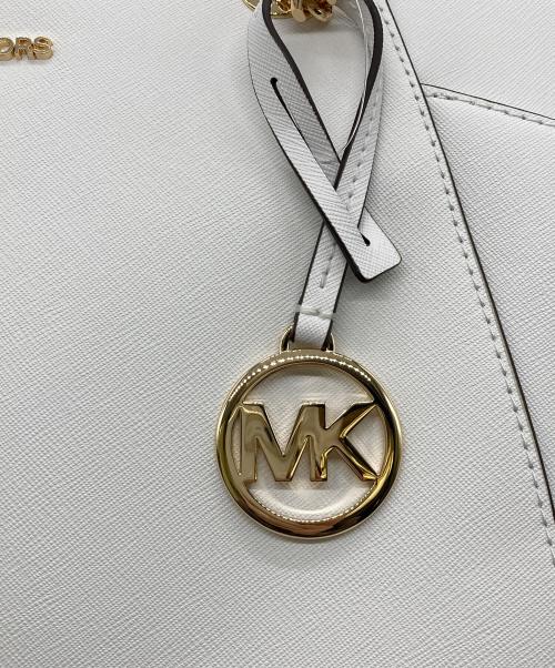 MICHAEL KORS（マイケル・コース）MICHAEL KORS (マイケル・コース) トートバッグ ホワイトの古着・服飾アイテム