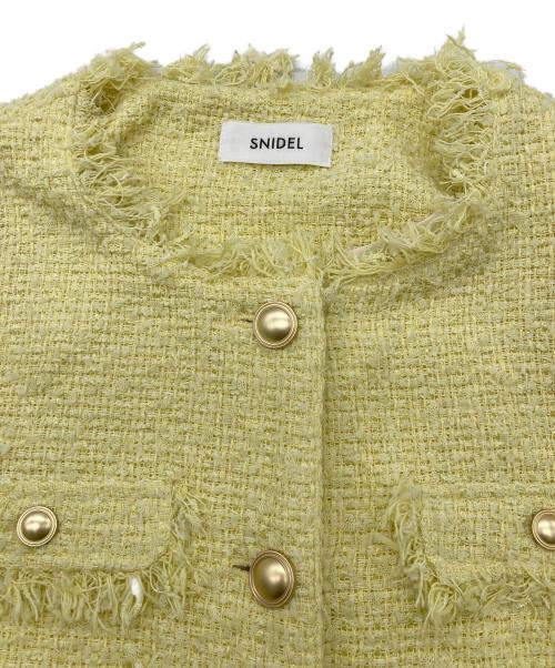 Snidel（スナイデル）Snidel (スナイデル) ツイードジャケット イエロー サイズ:1の古着・服飾アイテム
