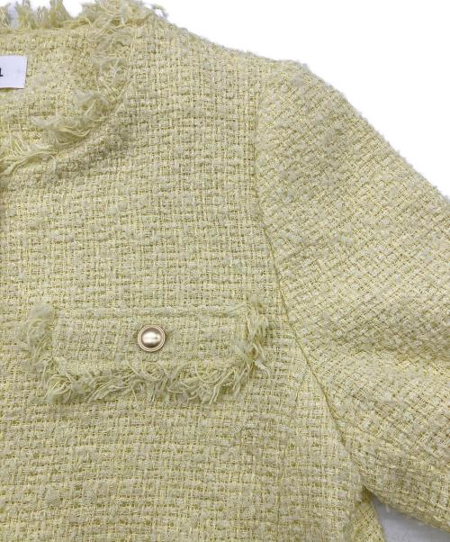 Snidel（スナイデル）Snidel (スナイデル) ツイードジャケット イエロー サイズ:1の古着・服飾アイテム