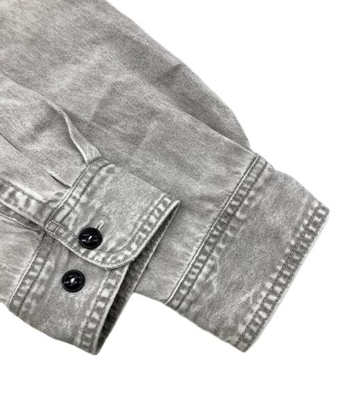 BEAMS（ビームス）BEAMS (ビームス) シャンブレー フードシャツ ライトグレー サイズ:XLの古着・服飾アイテム