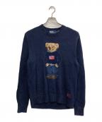 POLO RALPH LAURENポロ・ラルフローレン）の古着「ポロベアニット」｜ネイビー