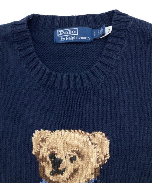 POLO RALPH LAUREN（ポロ・ラルフローレン）POLO RALPH LAUREN (ポロ・ラルフローレン) ポロベアニット ネイビー サイズ:Sの古着・服飾アイテム