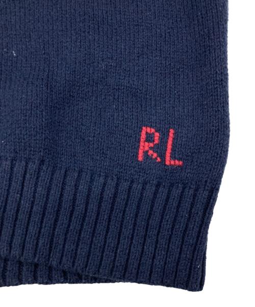 POLO RALPH LAUREN（ポロ・ラルフローレン）POLO RALPH LAUREN (ポロ・ラルフローレン) ポロベアニット ネイビー サイズ:Sの古着・服飾アイテム