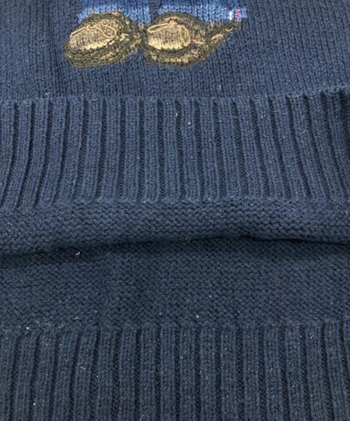 POLO RALPH LAUREN（ポロ・ラルフローレン）POLO RALPH LAUREN (ポロ・ラルフローレン) ポロベアニット ネイビー サイズ:Sの古着・服飾アイテム