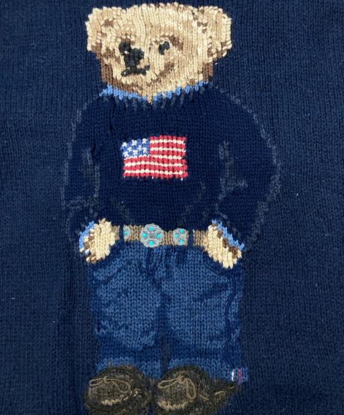 POLO RALPH LAUREN（ポロ・ラルフローレン）POLO RALPH LAUREN (ポロ・ラルフローレン) ポロベアニット ネイビー サイズ:Sの古着・服飾アイテム