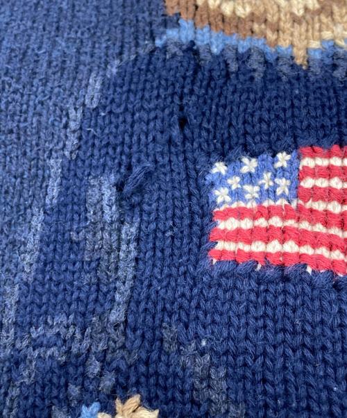 POLO RALPH LAUREN（ポロ・ラルフローレン）POLO RALPH LAUREN (ポロ・ラルフローレン) ポロベアニット ネイビー サイズ:Sの古着・服飾アイテム