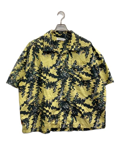 TIGHTBOOTH PRODUCTION（タイトブースプロダクション）TIGHTBOOTH PRODUCTION (タイトブースプロダクション) ACID ALOHA シャツ イエロー×ブラック サイズ:Lの古着・服飾アイテム