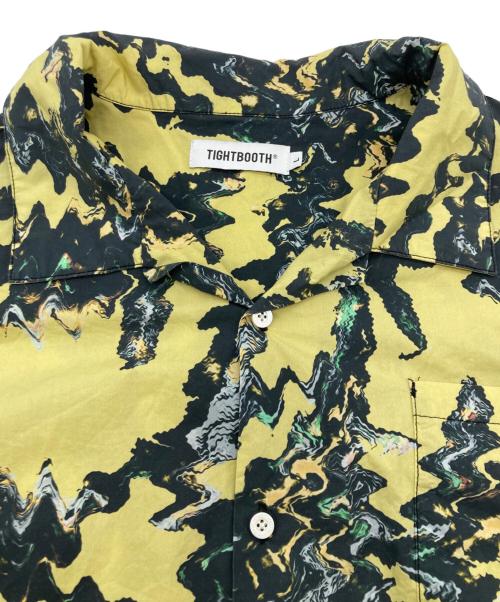 TIGHTBOOTH PRODUCTION（タイトブースプロダクション）TIGHTBOOTH PRODUCTION (タイトブースプロダクション) ACID ALOHA シャツ イエロー×ブラック サイズ:Lの古着・服飾アイテム