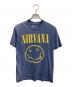 NIRVANA（ニルヴァーナ）の古着「バンドプリントTシャツ」｜ブルー