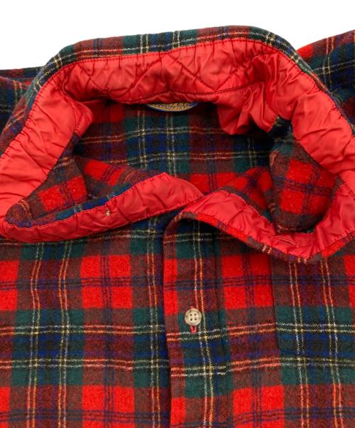 PENDLETON（ペンドルトン）PENDLETON (ペンドルトン) フランネルチェックシャツ グリーン×レッド サイズ:XLの古着・服飾アイテム