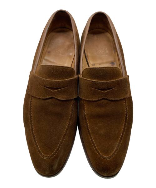 Crockett & Jones（クロケット＆ジョーンズ）Crockett & Jones (クロケット＆ジョーンズ) SYDNEY スエードコインローファー ブラウン サイズ:8　1/2Eの古着・服飾アイテム