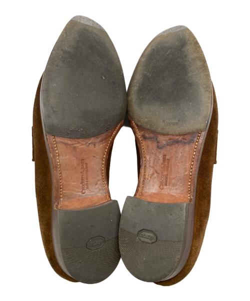 Crockett & Jones（クロケット＆ジョーンズ）Crockett & Jones (クロケット＆ジョーンズ) SYDNEY スエードコインローファー ブラウン サイズ:8　1/2Eの古着・服飾アイテム