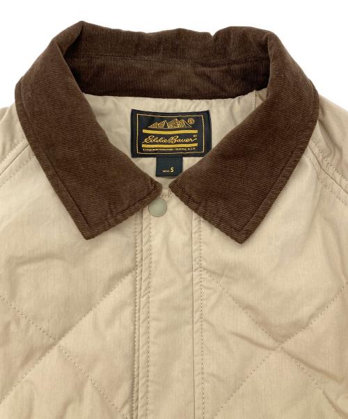 Eddie Bauer（エディーバウアー）Eddie Bauer (エディーバウアー) キルティングジャケット ベージュ サイズ:Sの古着・服飾アイテム