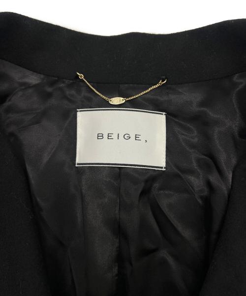 BEIGE（ベイジ）BEIGE (ベイジ) ウールカシミヤチェスターコート ブラック サイズ:2の古着・服飾アイテム