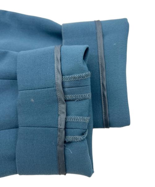 icB（アイシービー）icB (アイシービー) ノーカラーコート ブルー サイズ:4の古着・服飾アイテム