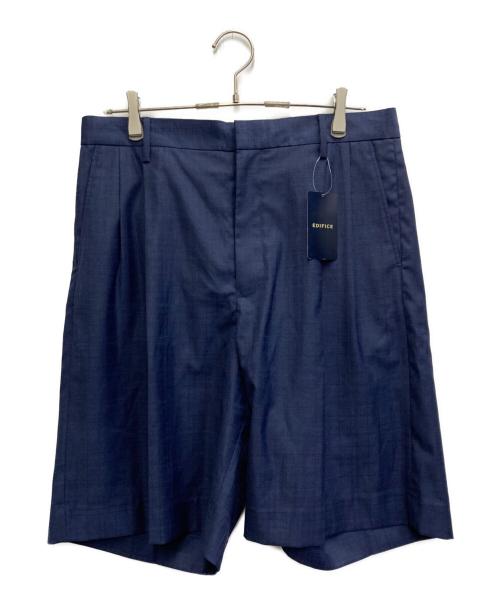 EDIFICE（エディフィス）EDIFICE (エディフィス) E.Loro Piana Fabric ショーツ ネイビー サイズ:Lの古着・服飾アイテム