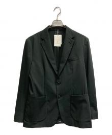 green label relaxing（グリーンレーベルリラクシング）の古着「A＋ TW カラーギャバ 2B スタンダード 2P ジャケット ―ウォッシャブル・ストレッチ―」｜グレー