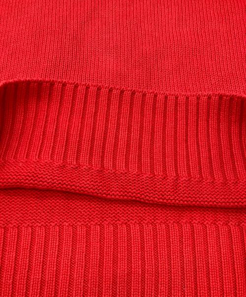 POLO RALPH LAUREN（ポロ・ラルフローレン）POLO RALPH LAUREN (ポロ・ラルフローレン) ポニーロゴコットンニット レッド サイズ:Lの古着・服飾アイテム