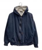 Dickiesディッキーズ）の古着「裏サーマルジップパーカー」｜ネイビー