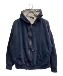 Dickies（ディッキーズ）の古着「裏サーマルジップパーカー」｜ネイビー