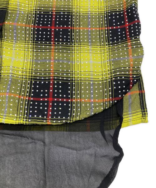 DIESEL（ディーゼル）DIESEL (ディーゼル) フリルシャツドレス イエロー サイズ:12の古着・服飾アイテム