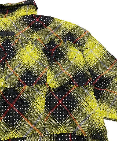 DIESEL（ディーゼル）DIESEL (ディーゼル) フリルシャツドレス イエロー サイズ:12の古着・服飾アイテム