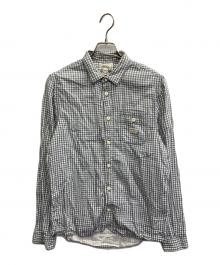 DIESEL（ディーゼル）の古着「長袖シャツ」｜ネイビー×ホワイト