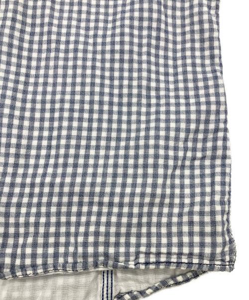 DIESEL（ディーゼル）DIESEL (ディーゼル) 長袖シャツ ネイビー×ホワイト サイズ:Lの古着・服飾アイテム