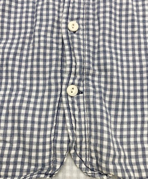 DIESEL（ディーゼル）DIESEL (ディーゼル) 長袖シャツ ネイビー×ホワイト サイズ:Lの古着・服飾アイテム