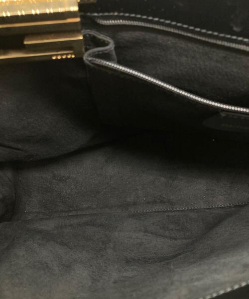 GUCCI（グッチ）GUCCI (グッチ) スエードトートバッグ ブラックの古着・服飾アイテム