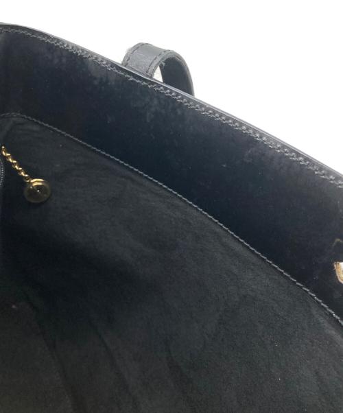 GUCCI（グッチ）GUCCI (グッチ) スエードトートバッグ ブラックの古着・服飾アイテム