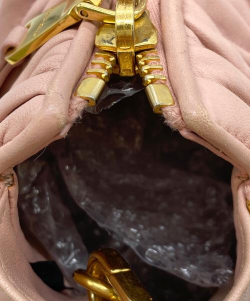 MIU MIU（ミュウミュウ）MIU MIU (ミュウミュウ) マテラッセ CAMMEO 2WAYショルダーバッグ ピンクの古着・服飾アイテム