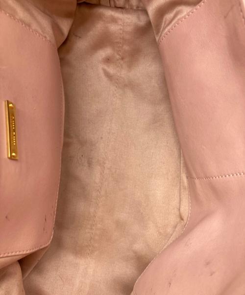 MIU MIU（ミュウミュウ）MIU MIU (ミュウミュウ) マテラッセ CAMMEO 2WAYショルダーバッグ ピンクの古着・服飾アイテム