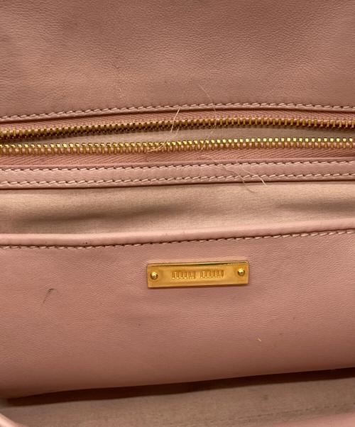 MIU MIU（ミュウミュウ）MIU MIU (ミュウミュウ) マテラッセ CAMMEO 2WAYショルダーバッグ ピンクの古着・服飾アイテム
