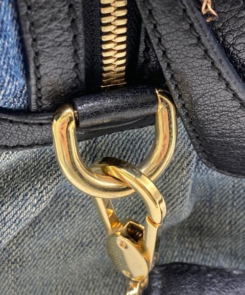 DOLCE & GABBANA（ドルチェ＆ガッバーナ）DOLCE & GABBANA (ドルチェ＆ガッバーナ) フラワーレース デニムバッグ インディゴの古着・服飾アイテム
