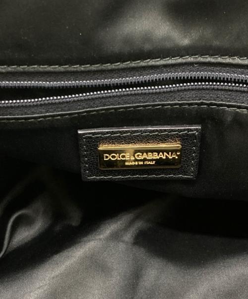 DOLCE & GABBANA（ドルチェ＆ガッバーナ）DOLCE & GABBANA (ドルチェ＆ガッバーナ) フラワーレース デニムバッグ インディゴの古着・服飾アイテム