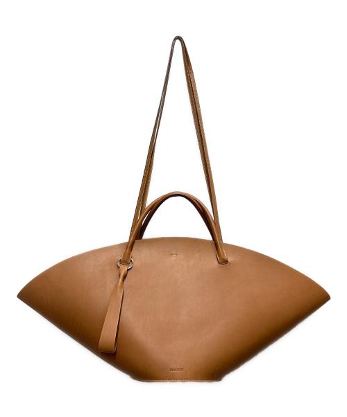 JIL SANDER（ジルサンダー）JIL SANDER (ジルサンダー) SOMBRERO レザートートバッグ ブラウンの古着・服飾アイテム