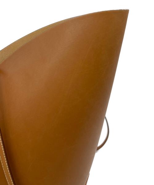 JIL SANDER（ジルサンダー）JIL SANDER (ジルサンダー) SOMBRERO レザートートバッグ ブラウンの古着・服飾アイテム