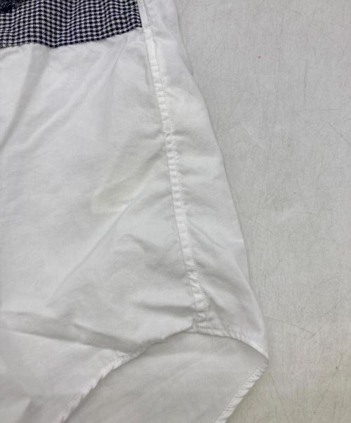 COMME des GARCONS HOMME（コムデギャルソン オム）COMME des GARCONS HOMME (コムデギャルソン オム) AD2025 パッチワークシャツ ホワイト サイズ: Mの古着・服飾アイテム