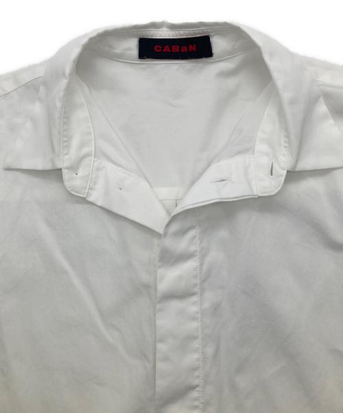 CABAN（キャバン）CABAN (キャバン) コットンタイプライター 半袖シャツ ホワイト サイズ:FREEの古着・服飾アイテム