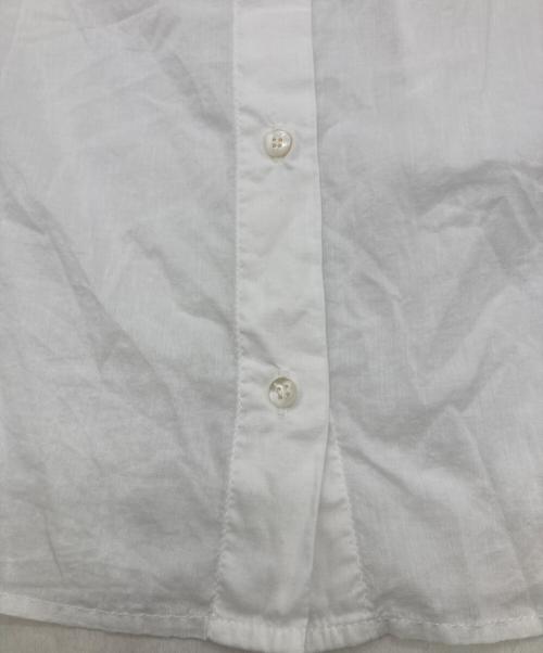 journal standard luxe（ジャーナルスタンダード ラックス）JOURNAL STANDARD LUXE (ジャーナルスタンダード ラックス) 25SSシャーリングローン フリル長袖ブラウス ホワイト サイズ:FREEの古着・服飾アイテム